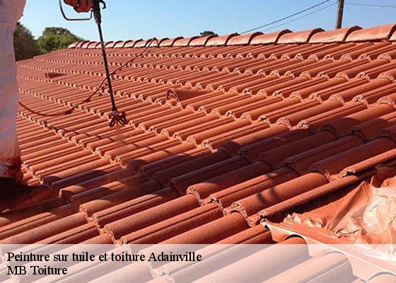 Peinture sur tuile et toiture  adainville-78113 MB Toiture